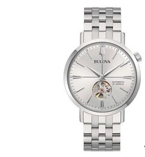 Armbanduhr Bulova Herren Aerojet Automatic in Stahl 96A276 originalverp.+unben.