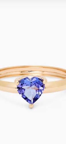 Ring mit tansanit herzform - mit,