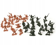 36 Soldaten Figuren auf Karte