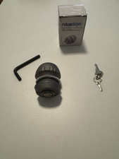 Relaxdays 10013640 Anhängerschloss Diebstahlsicherung Kugelkupplung 5cm grau