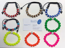 Luxus Shamballa Disco Ball Armband Zirkonia versch. Modelle, 2-farbig, Neon