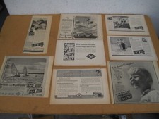 8 alte Papier-Werbungen AGFA