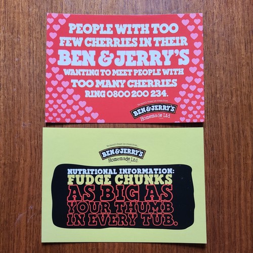 Vintage ben jerry s werbung - ben,