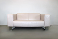Wunderschöne Rolf Benz EGO BMP Couch Pastellrosa Chrome Zweisitzer