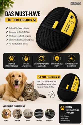 Fellpflegehandschuh für hunde - fellpflegehandschuh,