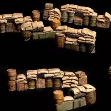 Diorama 1/72 HO Sandsackmauer