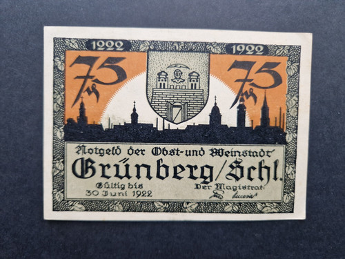 489 notgeldschein stadt - notgeldschein, i