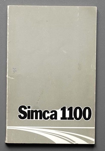 Bedienungsanleitung simca 1100 - bedienungsanleitung,