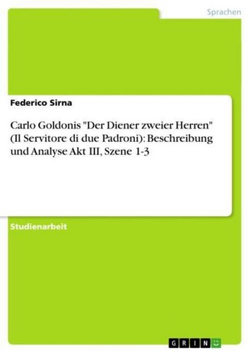 Carlo goldonis der diener - carlo, "der