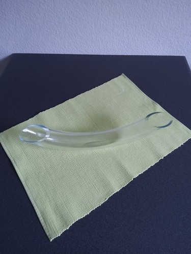 Glasvase liegend transparent