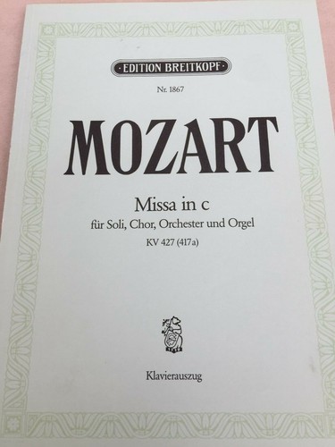 Noten mozart missa in - noten:,