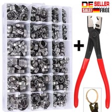 130tlg 1 Ohr Schlauchschellen