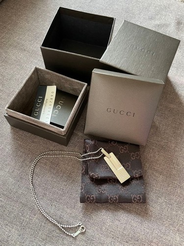 Gucci logo plate halskette - plate,