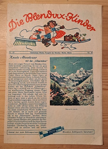 Werbe comic heft - heft, die