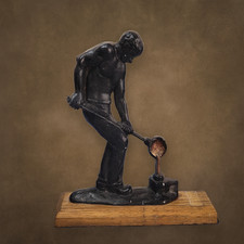 Industrie Figur aus Gusseisen