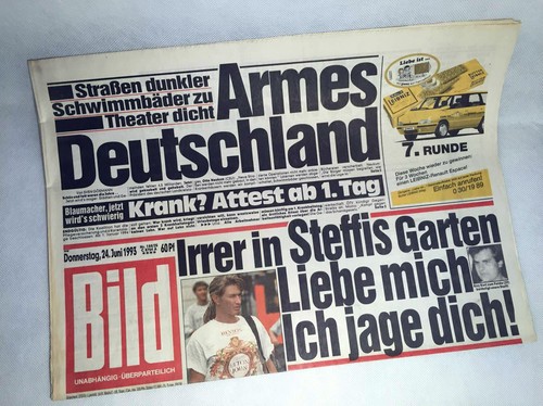 Bildzeitung vom 1993 - 24.06.1993, *