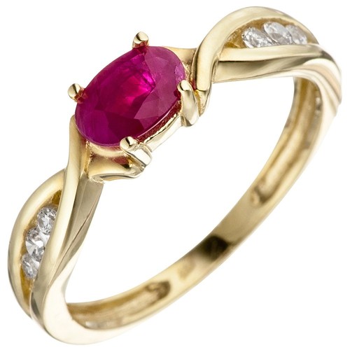 Ring damenring rubinring roter - damenring,