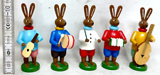 Osterhase Hase Kapelle Osterschmuck Erzgebirge Hasen 5 Stück 11cm Erzgebirge DDR