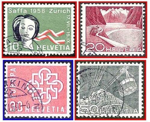 Schweiz vier - (222a),