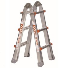 Original Wakü Teleskopleiter 100 4x3 Mehrzweckleiter 1,02m bis 3,10m Profileiter