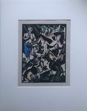 Der Hirte. Handkolorierter