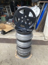 5x ALUFELGE 17x7,5J 5x127 SCHWARZ MATT ET44,45 VON JEEP COMMANDER