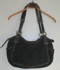 Schwarze Canvas Tasche