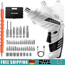 3,6V Mini Akkuschrauber Bohrmaschine mit 47 Bits LED Li-Ion Akku Werkzeug Set