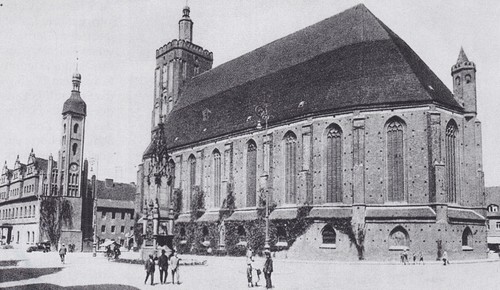 Guben stadtkirche und - und, rathaus