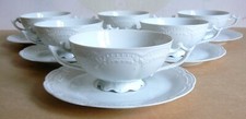 HUTSCHENREUTHER VIKTORIA WEISS 6 SUPPENTASSEN MIT UNTERTASSEN SUPPENGEDECKE