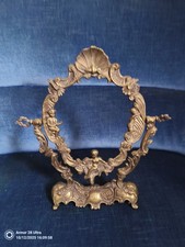 Sehr Schöner Französischer Renaissance Messing Spiegel / Bilderrahmen 19. Jh