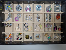 Adventskalender 24 Ketten Edelstahl Anhänger mit SWAROVSKI ELEMENTS Kristalle