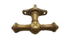 1 v. 16 antiken Fenstergriffe Fensterolive Fensterknauf Fenster Messing 1896