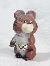 Olympia Figur / Olympische Spiele 1980 Bär Maskottchen Mischa - Anspitzer