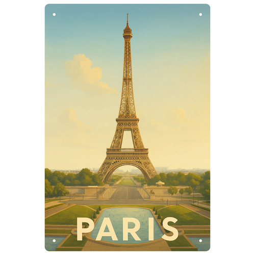 Paris eifelturm blechschild - paris,