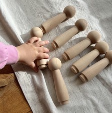 10x Große Holzfiguren