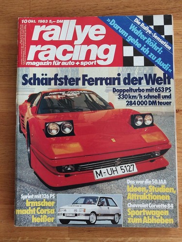 Rallye racing 1983 ferrari - racing,