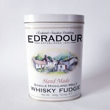 Edradour Whisky Fudge Metalldose Blechdose oval leer