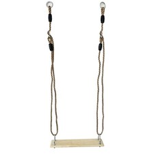 Schaukelsitz aus Holz mit Seil Brettschaukel Schaukelbrett Kinderschaukel Swing