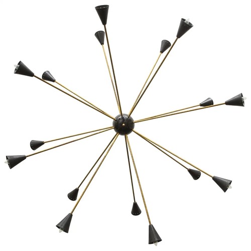 Groß arm sputnik - 16-arm, messing