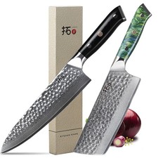 2Stk TURWHO Kochmesser Nakiri