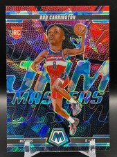 2024-25 Mosaic Bub Carrington Jam Masters Rookie Blue Ice Prizm /125 #7 Wizards