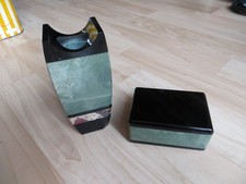 Vase und Schatulle aus