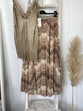 Plissee Rock Maxirock 38 40 42