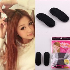 2er Set Frisurenhilfe Haar Volumen Kissen mit Klettband Bumpits Haarkissen