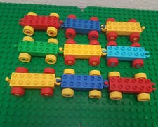 Lego Duplo • Eisenbahn Anhänger • Schiebe Zug • Lokomotive Lok Bahn