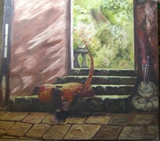 ::BIRDS PHEASANT STAIRS VIEW