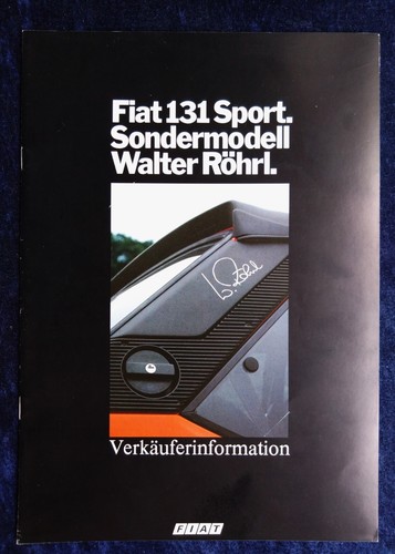 Fiat 131 sport sondermodell - fiat,