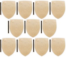 10x Ritterschild mit Schlaufe Ritter Schild Birke Kindergeburtstag Holz Wappen