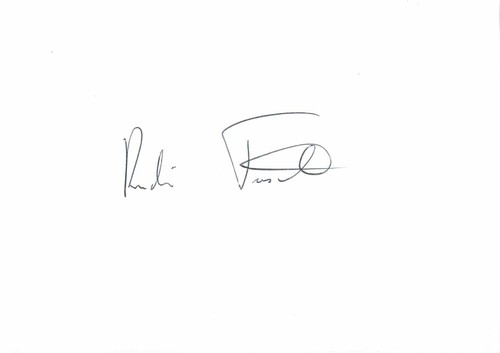 Autogramm rudi tusch - rudi,